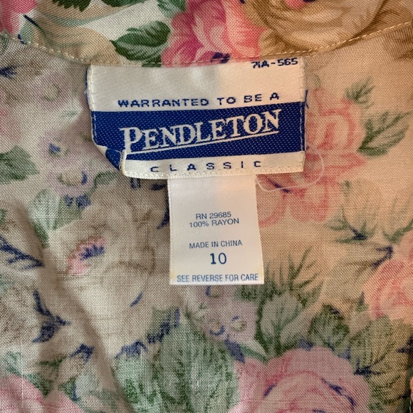 Vintage Pendleton Floral Button Up - Picture 2 of 4